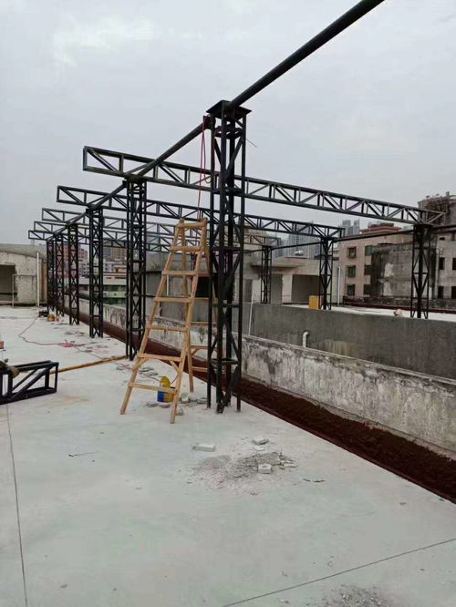 石龍鋼結(jié)構(gòu)隔熱棚搭建施工方案